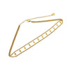 Wholesale Women's Fashion Geometric Titanium Steel Twist Chain Necklace Plated 18K Gold