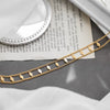 Wholesale Women's Fashion Geometric Titanium Steel Twist Chain Necklace Plated 18K Gold