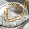 Wholesale Women's Fashion Geometric Titanium Steel Twist Chain Necklace Plated 18K Gold