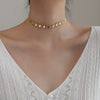 Wholesale Women's Fashion Geometric Titanium Steel Twist Chain Necklace Plated 18K Gold