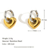 Wholesale Women's Fashion Gold Earrings Bracelet And Ring Set Stainless Steel 18K Gold Plated Geometric Pattern