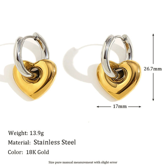 Wholesale Women's Fashion Gold Earrings Bracelet And Ring Set Stainless Steel 18K Gold Plated Geometric Pattern