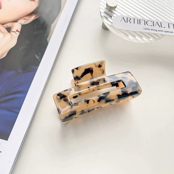 Wholesale Women's Fashion Hair Grab Clip Pvc Handmade