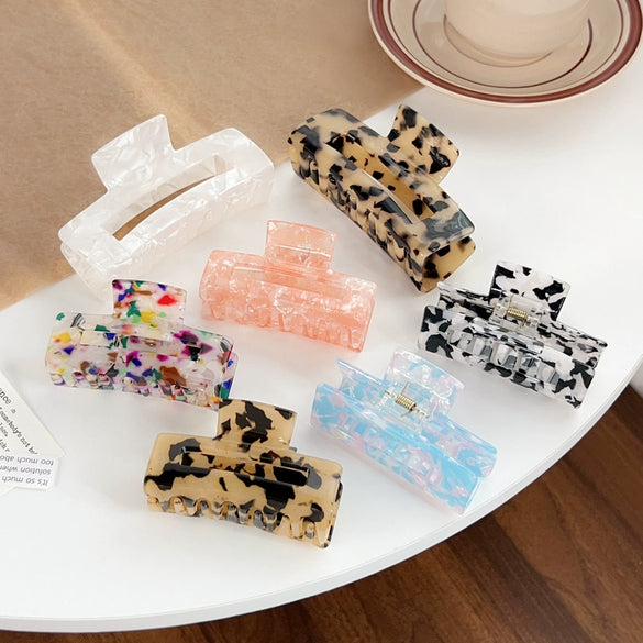 Wholesale Women's Fashion Hair Grab Clip Pvc Handmade