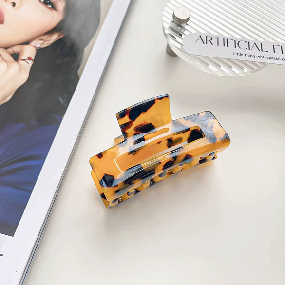 Wholesale Women's Fashion Hair Grab Clip Pvc Handmade