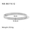 Wholesale Women's Fashion Heart Shaped Titanium Steel 18K Gold Plated Stainless Steel Bracelet With Electroplating Process