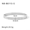 Wholesale Women's Fashion Heart Shaped Titanium Steel 18K Gold Plated Stainless Steel Bracelet With Electroplating Process
