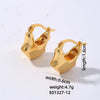 Wholesale Women's Fashion Highgrade Stainless Steel Geometric Hollow Electroplated Earrings