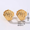 Wholesale Women's Fashion Highgrade Stainless Steel Geometric Hollow Electroplated Earrings