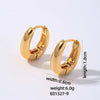 Wholesale Women's Fashion Highgrade Stainless Steel Geometric Hollow Electroplated Earrings