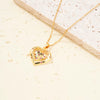 Wholesale Women's Fashion Hollow Heart Pendant Necklace Copper Electroplated Jewelry