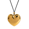 Wholesale Women's Fashion Hollow Love Peach Heart Pendant Necklace In Stainless Steel With Pvd Furnace Vacuum Real Gold Plating