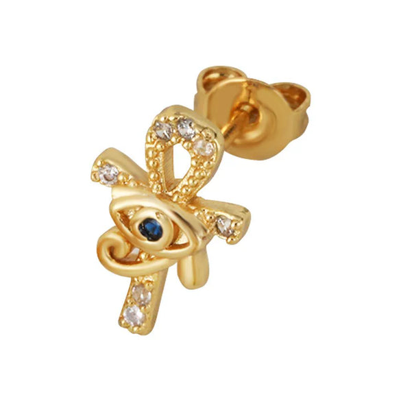 Wholesale Women's Fashion Jewelry Copper Heart Shaped Love Earrings With Diamond Design