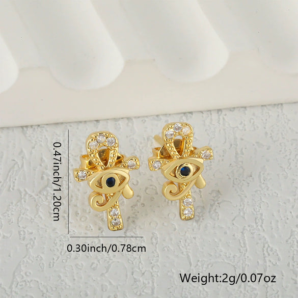 Wholesale Women's Fashion Jewelry Copper Heart Shaped Love Earrings With Diamond Design