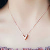 Wholesale Women's Fashion Jewelry V Necklace With Cross Chain Titanium Steel Pendant Electroplated Letters Numbers Text Design