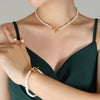 Wholesale Women's Fashion Jewelry With Fresh Water Pearl Chain And Electroplated Ot Buckle
