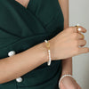 Wholesale Women's Fashion Jewelry With Fresh Water Pearl Chain And Electroplated Ot Buckle
