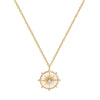 Wholesale Women's Fashion Light Luxury Clavicle Chain Necklace With Geometric Four Leaf Flower Pendant Made Of Stainless Steel And Electroplated