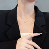 Wholesale Women's Fashion Light Luxury Clavicle Chain Necklace With Geometric Four Leaf Flower Pendant Made Of Stainless Steel And Electroplated