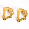 Wholesale Women's Fashion Light Luxury Exaggerated Irregular Stainless Steel Earrings With Pvd Furnace Vacuum Real Gold Plating