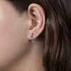 Wholesale Women's Fashion Light Luxury Geometric Copper Zircon Earrings