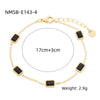 Wholesale Women's Fashion Light Luxury Geometric Stainless Steel And 18K Electroplated Bracelet