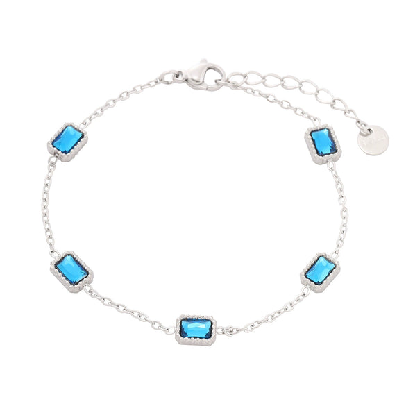 Wholesale Women's Fashion Light Luxury Geometric Stainless Steel And 18K Electroplated Bracelet