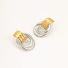Wholesale Women's Fashion Light Luxury Geometric Stainless Steel Electroplated Earrings