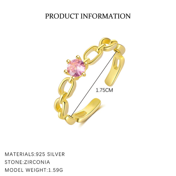 Wholesale Women's Fashion Light Luxury S925 Sterling Silver Flower And Star Shaped Ring With Zirconia And Heart Pattern Jewelry