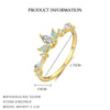 Wholesale Women's Fashion Light Luxury S925 Sterling Silver Flower And Star Shaped Ring With Zirconia And Heart Pattern Jewelry
