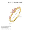 Wholesale Women's Fashion Light Luxury S925 Sterling Silver Flower And Star Shaped Ring With Zirconia And Heart Pattern Jewelry