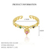 Wholesale Women's Fashion Light Luxury S925 Sterling Silver Flower And Star Shaped Ring With Zirconia And Heart Pattern Jewelry