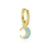 Wholesale Women's Fashion Light Luxury S925 Sterling Silver Star Moon Earrings With Electroplating Treatment