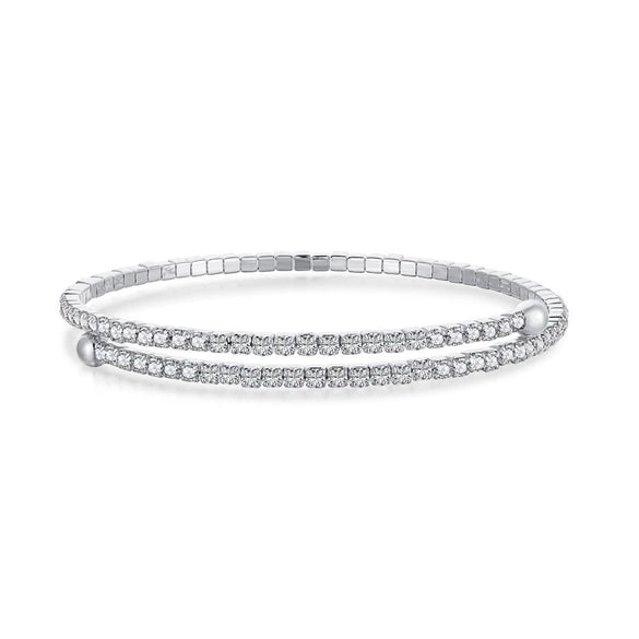 Wholesale Women's Fashion Light Luxury 925 Silver Bracelet With Geometric Pattern And Electroplating Process