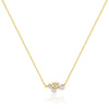 Wholesale Women's Fashion Light Luxury Silver 925 Star Zircon Cross Chain Necklace
