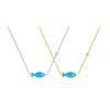 Wholesale Women's Fashion Light Luxury Small Fish Pendant 925 Silver Necklace With Electroplating Platinum 18K Gold
