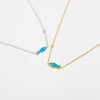 Wholesale Women's Fashion Light Luxury Small Fish Pendant 925 Silver Necklace With Electroplating Platinum 18K Gold