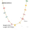 Wholesale Women's Fashion Light Luxury Temperament Jewelry Natural Stone Beaded Necklace And Bracelet In Geometric Style Stainless Steel Electroplated