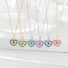 Wholesale Women's Fashion Love Necklace In 925 Sterling Silver With Heart Shape Design