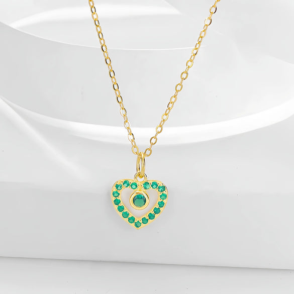 Wholesale Women's Fashion Love Necklace In 925 Sterling Silver With Heart Shape Design