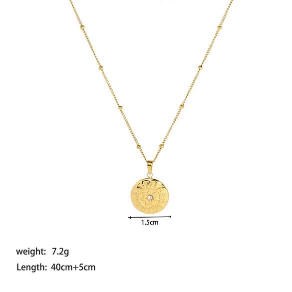 Wholesale Women's Fashion Love Necklace With Heart Shaped Snake Pendant Made Of Titanium Steel And Stainless Steel Pvd Furnace Real Gold Plated
