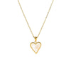 Wholesale Women's Fashion Love Necklace With Heart Shaped Snake Pendant Made Of Titanium Steel And Stainless Steel Pvd Furnace Real Gold Plated