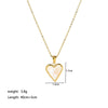 Wholesale Women's Fashion Love Necklace With Heart Shaped Snake Pendant Made Of Titanium Steel And Stainless Steel Pvd Furnace Real Gold Plated