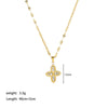 Wholesale Women's Fashion Love Necklace With Heart Shaped Snake Pendant Made Of Titanium Steel And Stainless Steel Pvd Furnace Real Gold Plated