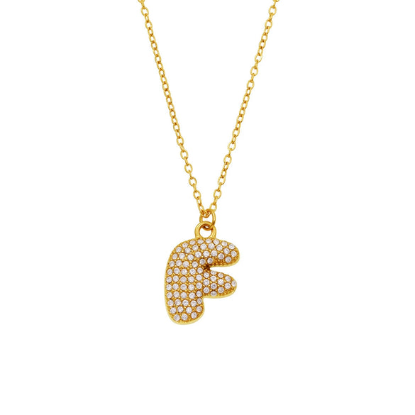 Wholesale Women's Fashion Luxury Electroplated Geometric Ferris Wheel English Letters Zircon Stainless Steel And Titanium Steel Necklace