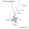Wholesale Women's Fashion Luxury Electroplated Geometric Ferris Wheel English Letters Zircon Stainless Steel And Titanium Steel Necklace