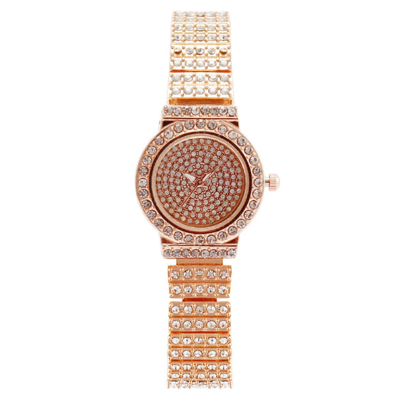 Wholesale Women's Fashion Metal Quartz Watch With Round Dial
