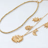 Wholesale Women's Fashion Minimalist Alloy Necklace With Geometric Pattern And Electroplating Regular Chain Style