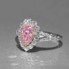 Wholesale Women's Fashion Multilayer Luxury Copper Ring With Drop Shape And Inlaid Zircon