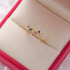 Wholesale Women's Fashion Natural Copper Flower Ring With Geometric Styling And Electroplating Treatment